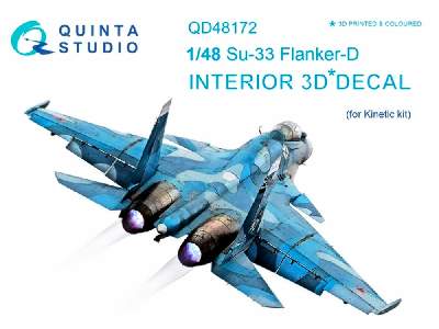 Su-33 3d-printed And Coloured Interior On Decal Paper - image 1