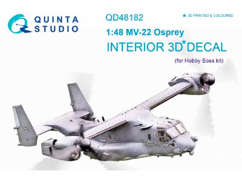 Mv-22 Osprey 3d-printed And Coloured Interior On Decal Paper - image 1