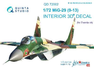 Mig-29 9-13 3d-printed & Coloured Interior On Decal Paper - image 1