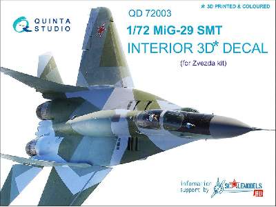 Mig-29 Smt 3d-printed & Coloured Interior On Decal Paper - image 1