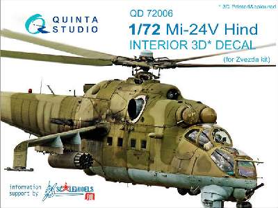 Mi-24v 3d-printed & Coloured Interior On Decal Paper - image 1