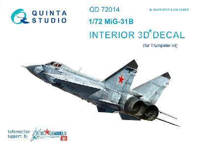 Mig-31b 3d-printed & Coloured Interior On Decal Paper - image 1