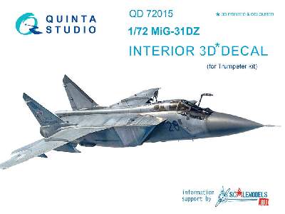 Mig-31dz 3d-printed & Coloured Interior On Decal Paper - image 1