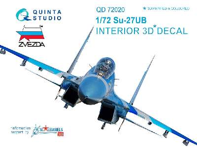 Su-27ub 3d-printed & Coloured Interior On Decal Paper - image 1