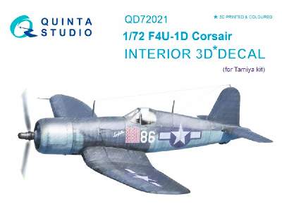 F4u-1d Corsair 3d-printed And Coloured Interior On Decal Paper - image 1