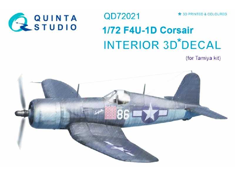 F4u-1d Corsair 3d-printed And Coloured Interior On Decal Paper - image 1