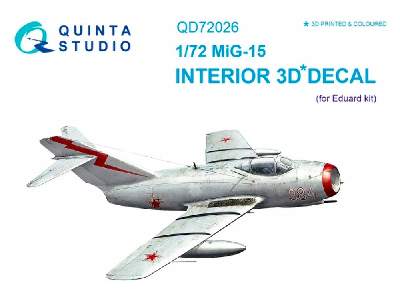 Mig-15 3d-printed And Coloured Interior On Decal Paper - image 1