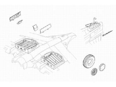 P-40E Warhawk undercarriage set - image 1