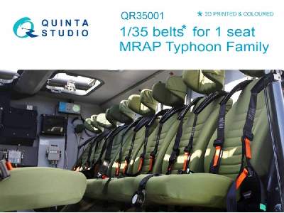 Mrap Typhoon Family Belts For 1 Seat, 3d-printed & Coloured On Decal Paper - image 1