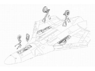 F4D-1 Skyray undercarriage set - image 1