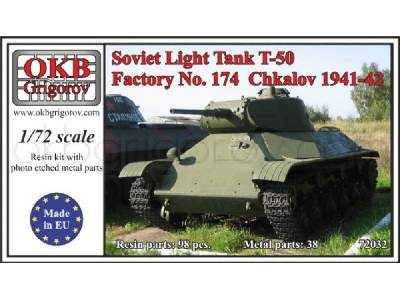 Soviet Light Tank T-50, Factory No. 174 Chkalov 1941-42 - image 1