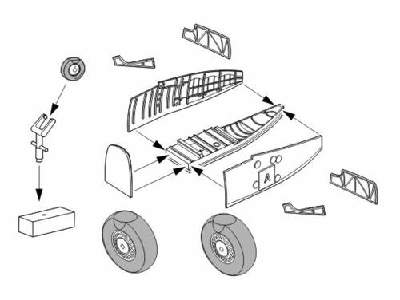 Wellington Mk.Ic undercarriage set (TRU) - image 1