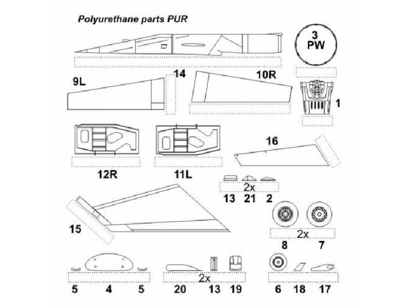 F-16C/D Exterior set (Hasegawa) - image 1