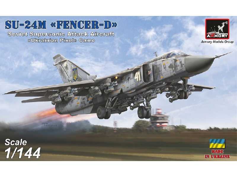 Su-24m Fencer-d Soviet Supersonic Attack Aircraft - Ukrainian Pixel Camo - image 1