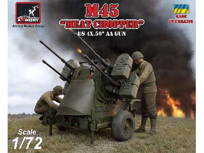 M45 Quadmount, Us Wwii 4x 12.7mm M2hb Turret On M20 Trailer - image 1