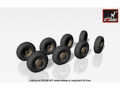 Btr-60 Apc Soviet Armored Carrier Wheels Set - image 1