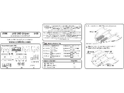 JAS-39D Gripen - undercarriage set for Italeri - image 2