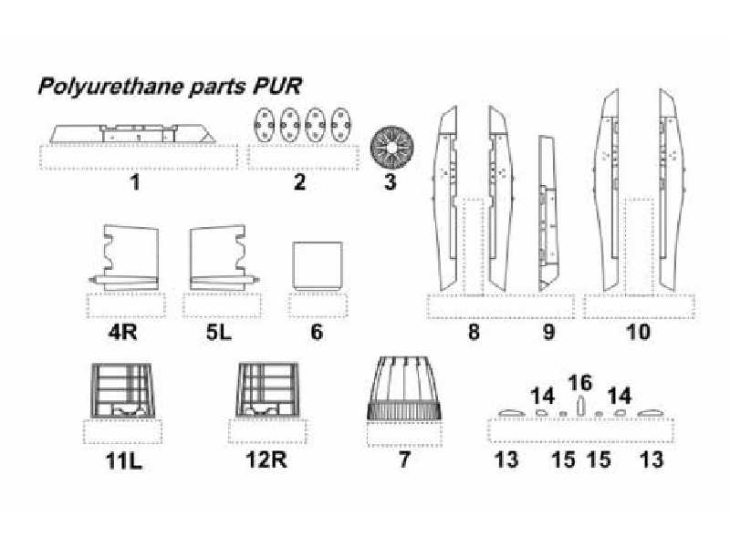 JAS-39D Gripen - exterior set for Italeri - image 1