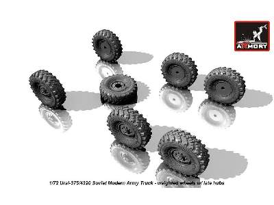 Ural-375/4320 Weighted Wheels W/ Late Hubs - image 4