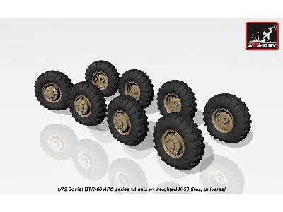 Btr-60 Apc Wheels W/ Weighted Tires K-58 - image 4