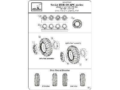 Btr-60 Apc Wheels W/ Weighted Tires K-58 - image 6