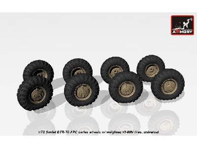 Btr-70 Apc Wheels W/ Weighted Tires Ki-80n - image 3