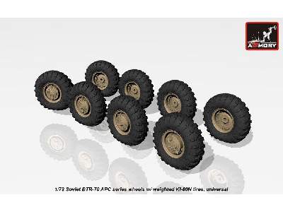 Btr-70 Apc Wheels W/ Weighted Tires Ki-80n - image 4