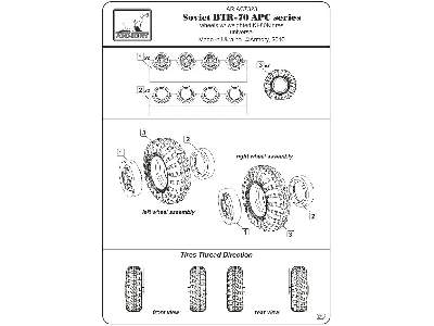 Btr-70 Apc Wheels W/ Weighted Tires Ki-80n - image 6