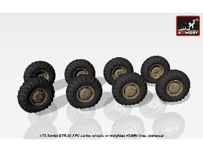 Btr-80 Apc Wheels W/ Weighted Tires Ki-80n - image 3