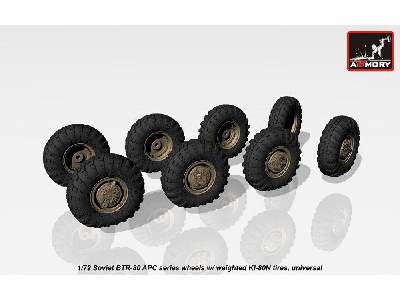 Btr-80 Apc Wheels W/ Weighted Tires Ki-80n - image 5