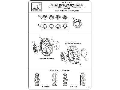 Btr-80 Apc Wheels W/ Weighted Tires Ki-80n - image 6