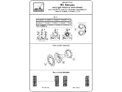 M1 Abrams Series Early Type Tracks, W/ Drive Wheels - image 5