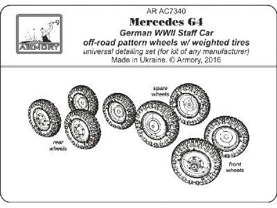 Mercedes G4 Wheels With Weighted Tires, Off-road Pattern - image 5