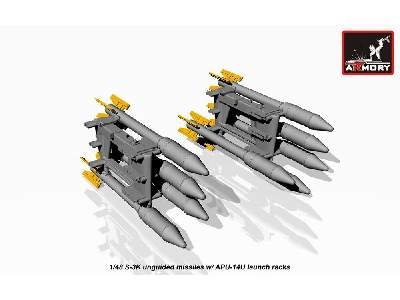S-3k Unguided Missiles W/ Apu-14u Launcher Rack - image 1