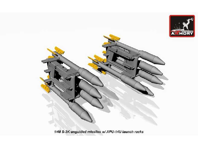 S-3k Unguided Missiles W/ Apu-14u Launcher Rack - image 1