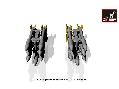 S-3k Unguided Missiles W/ Apu-14u Launcher Rack - image 3