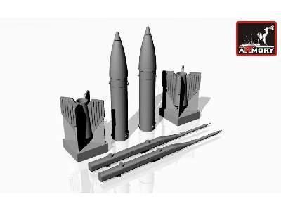 S-21 Heavy Unguided Missiles W/ Pu-12-40ud Voron Launcher - image 1