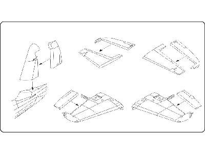 Westland Wywern - Control surfaces set for Trumpeter kit - image 2
