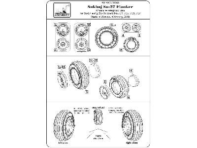 Sukhoj Su-27 Flanker Early Wheels W/ Weighted Tires - image 7