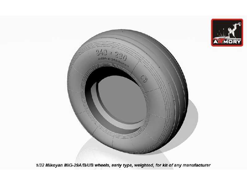 Mikoyan Mig-29a/B/Ub Fulcrum Wheels, Early, Weighted - image 1