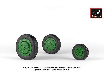 Mikoyan Mig-21 Fishbed Wheels W/ Weighted Tires, Late - image 6