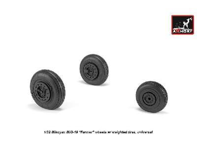 Mikoyan Mig-19 Farmer Wheels W/ Weighted Tires - image 2