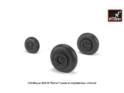 Mikoyan Mig-19 Farmer Wheels W/ Weighted Tires - image 3