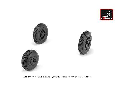 Mikoyan Mig-15bis Fagot (Late) / Mig-17 Fresco Wheels W/ Weighted Tires - image 2