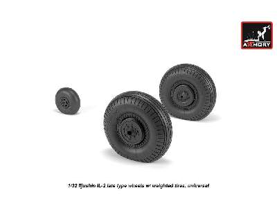 Iljushin Il-2 Bark (Late) Wheels W/ Weighted Tires - image 2