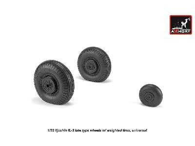 Iljushin Il-2 Bark (Late) Wheels W/ Weighted Tires - image 3