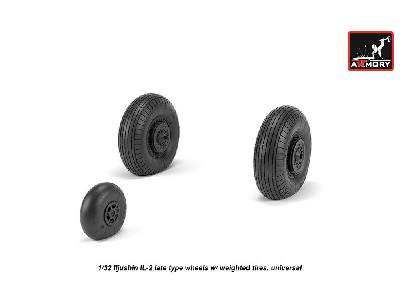 Iljushin Il-2 Bark (Late) Wheels W/ Weighted Tires - image 4