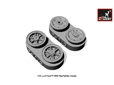 F-104g Starfighter Wheels, W/ Optional Nose Wheels, Weighted - image 3