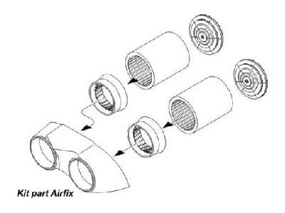 TSR-2 - Exhaust nozzles set - image 1