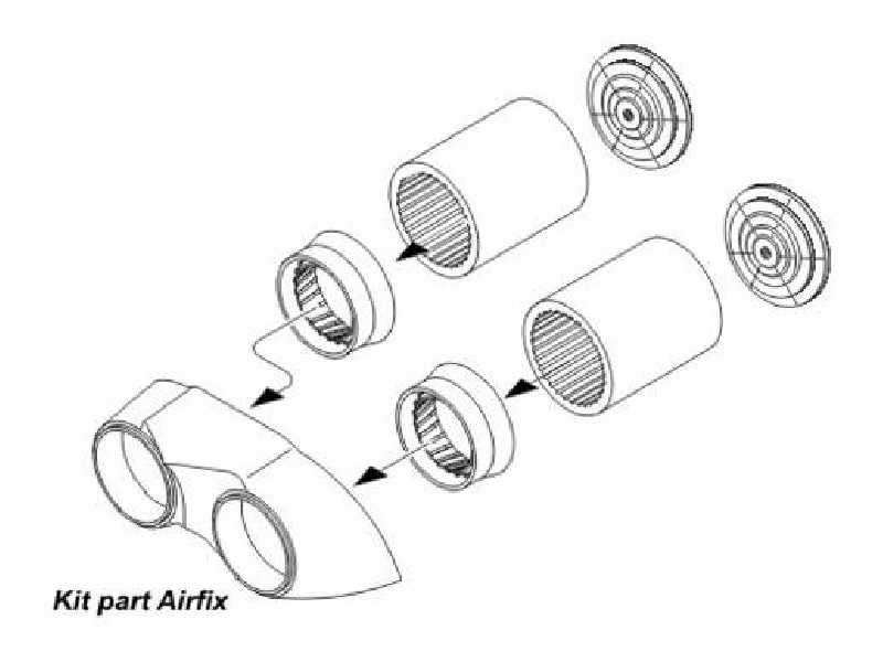 TSR-2 - Exhaust nozzles set - image 1